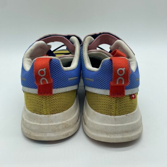 On Cloud Girls size K12 Ultramarine Colorful Cloudtec Velcro Shoes Sneakers - Picture 4 of 8